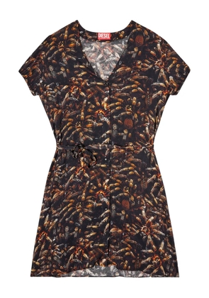 Diesel D-Ollish print mini dress - Black