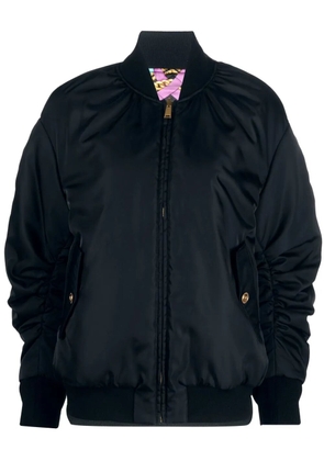 Versace I Ventagli-print reversible puffer jacket - Black