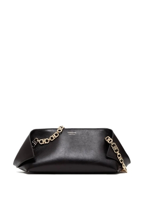 Ferragamo small Folded chain-link flap shoulder bag - Black