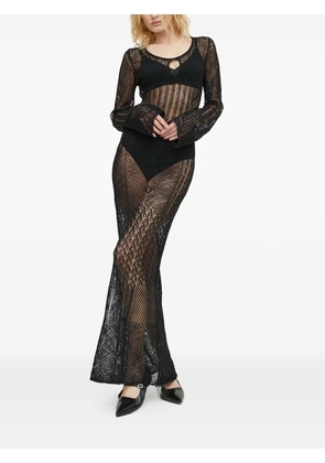 HERSKIND cutout long-sleeve maxi dress - Black