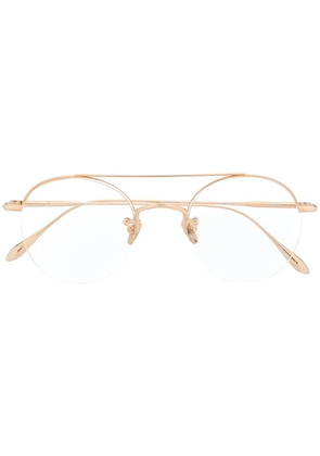 EQUE.M Sculpture II round glasses - Gold