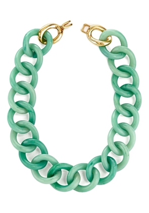 Kenneth Jay Lane chain-link necklace - Green