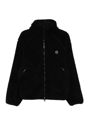 Kenzo logo-patch zip-up jacket - Black