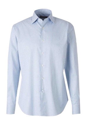 Canali ribbed button shirt - Blue