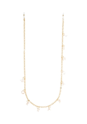 Linda Farrow letter-charms sunglasses chain - Gold