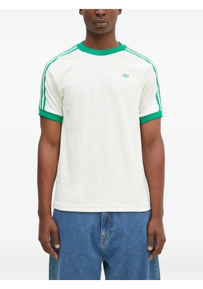 adidas three-stripe ringer T-shirt - White