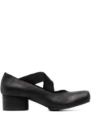 Uma Wang leather ballerina shoes - Black