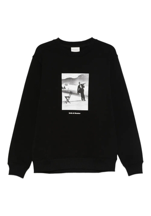 Drôle De Monsieur ice skating waiter sweatshirt - Black