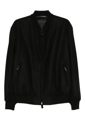 Giorgio Armani zip-fastening bomber jacket - Black