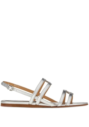 Ferragamo Vara leather sandals - Silver
