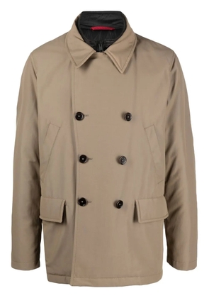 Fay padded double-breasted jacket - Neutrals