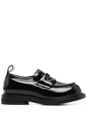 Moschino patent-leather loafers - Black