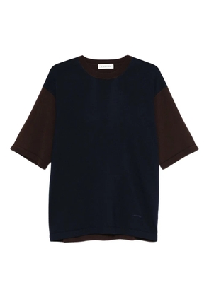 Lanvin short-sleeve colour-block t-shirt - Blue
