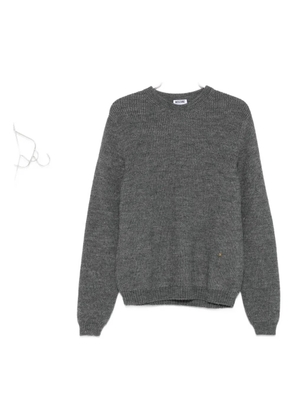 Moschino ribbed alpaca wool sweater - Grey