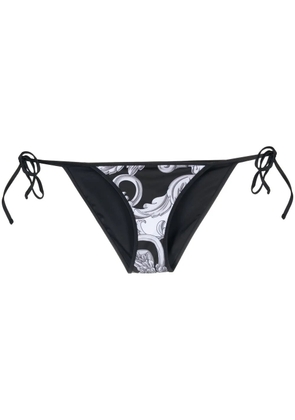 Versace baroque pattern-print bikini bottoms - Black