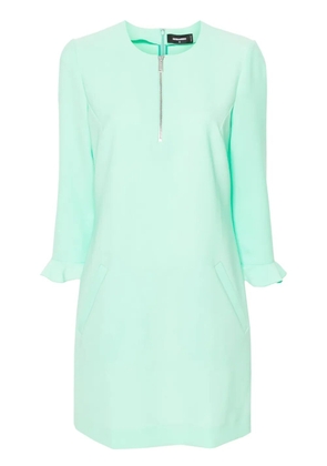 DSQUARED2 round-neck shift minidress - Green