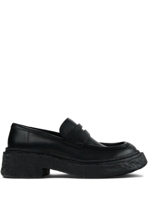 CamperLab penny-strap platform loafers - 1 BLACK
