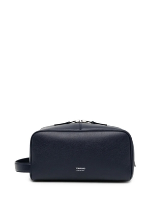 TOM FORD leather wash bag - Blue