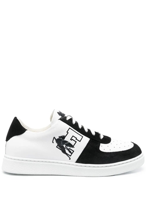 ETRO logo-print lace-up sneakers - Black