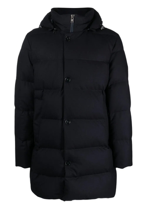 Woolrich button-fastening hooded padded coat - Blue