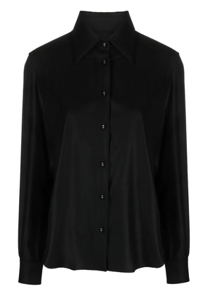 Officine Generale long-sleeve virgin wool shirt - Black