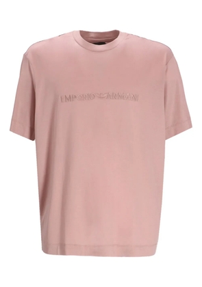 Emporio Armani cotton-blend T-shirt - Pink
