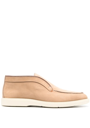 Santoni leather slip-on boots - Neutrals