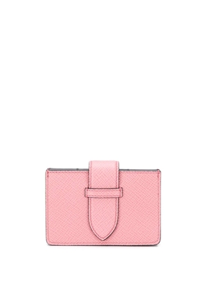 Smythson Panama Concertina card case - Pink