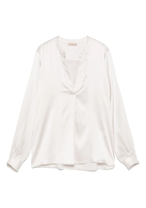 Blanca Vita satined blouse - Neutrals