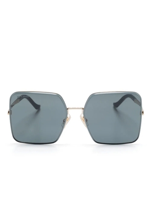 ETRO Luxury Metal oversize-frame sunglasses - Gold