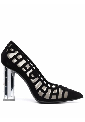 Ferragamo 110mm Mirrored Heel pumps - Black
