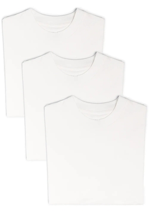 Jil Sander pack of 3 logo patch T-shirt - White