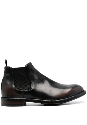 Officine Creative Temple 008 leather boots - 118 CAFFE'/SUPERNERO