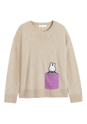 Chinti & Parker pocket miffy sweater - Neutrals