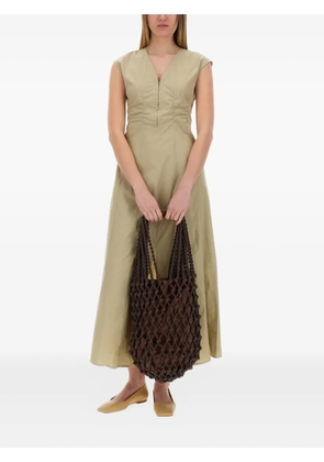 Alysi v-neck maxi dress - Green
