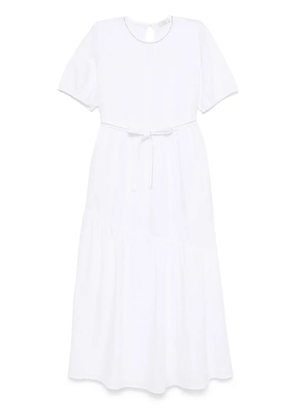 Peserico bead-detail midi dress - White