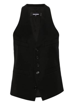 DSQUARED2 Classic Dean racerback waistcoat - Black