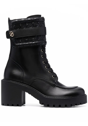 Ferragamo Shiraz leather boots - Black