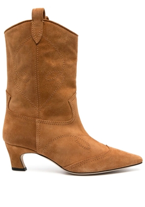 Ermanno Scervino 50mm suede cowboy boots - Brown