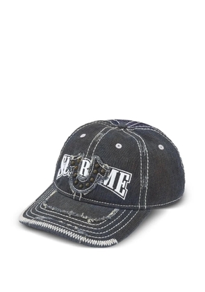 Supreme x True Religio distressed cap - Blue