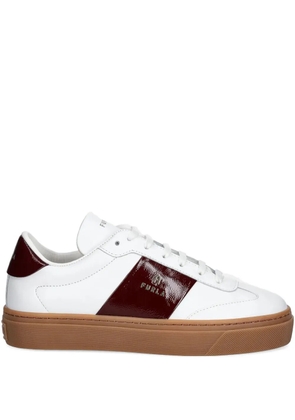 Furla leather panelled sneakers - White
