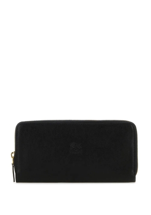 Il Bisonte logo-debossed wallet - Black