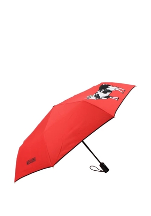 Moschino cow-graphic umbrella - Red