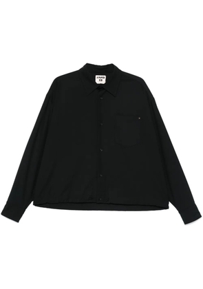 A Paper Kid drawstring-hem shirt - Black