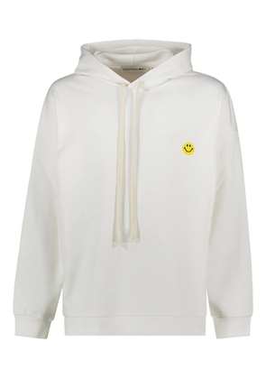 Joshua Sanders smiley-face drawstring hoodie - White