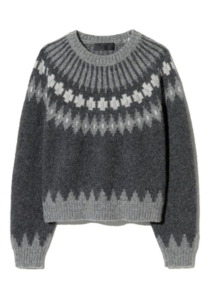 Nili Lotan Alena fair isle sweater - Grey