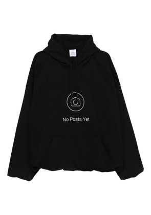 VETEMENTS graphic-printed hoodie - Black