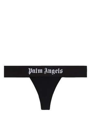 Palm Angels logo-waistband thong - Black
