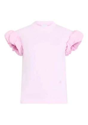 Patou faille-sleeves T-shirt - Pink