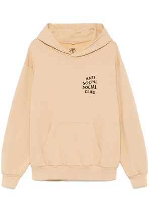 Anti Social Social Club logo-print hoodie - Neutrals